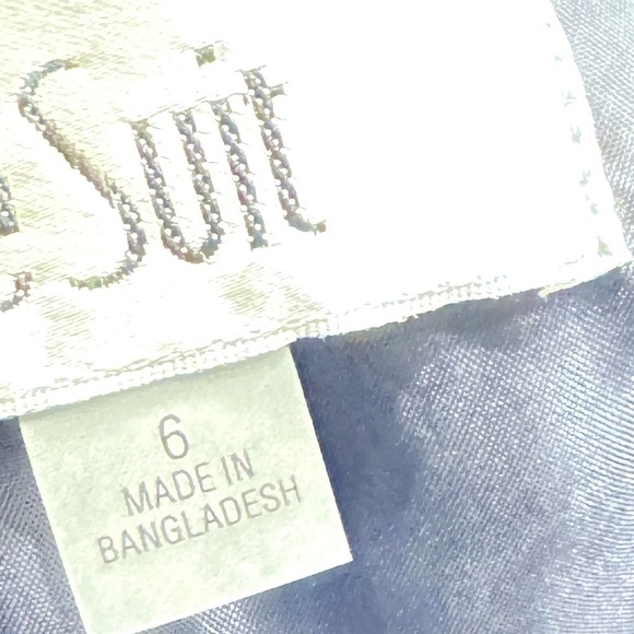 LE SUIT Collarless Dress Suit, navy blue size 6 new, women’s dress - Picture 9 of 9